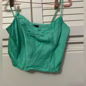 Zara cowl neck corset top